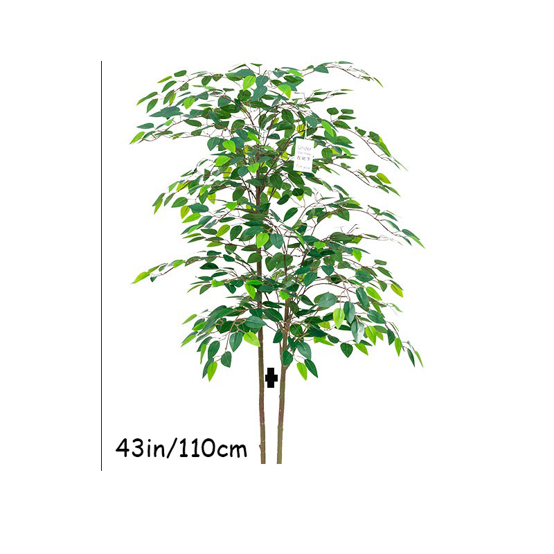 Ficus人工大型熱帯植物、プラスチック製の偽の葉、緑、本物 - Dracaena Marginata のレビューと価格