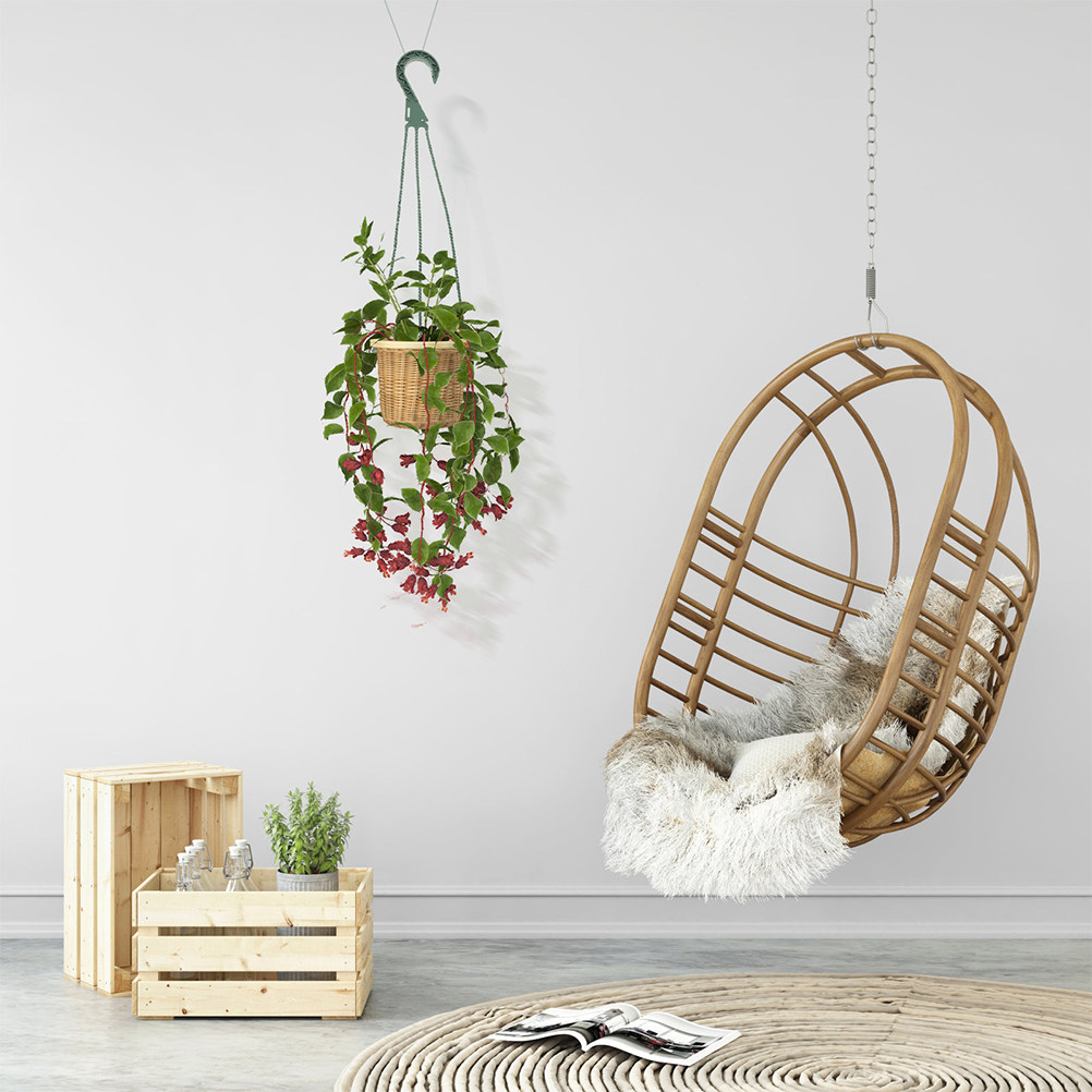 5個セットの吊り下げプランターフック、省スペース円形チェーン - Spider Plant Hanging のレビューと価格