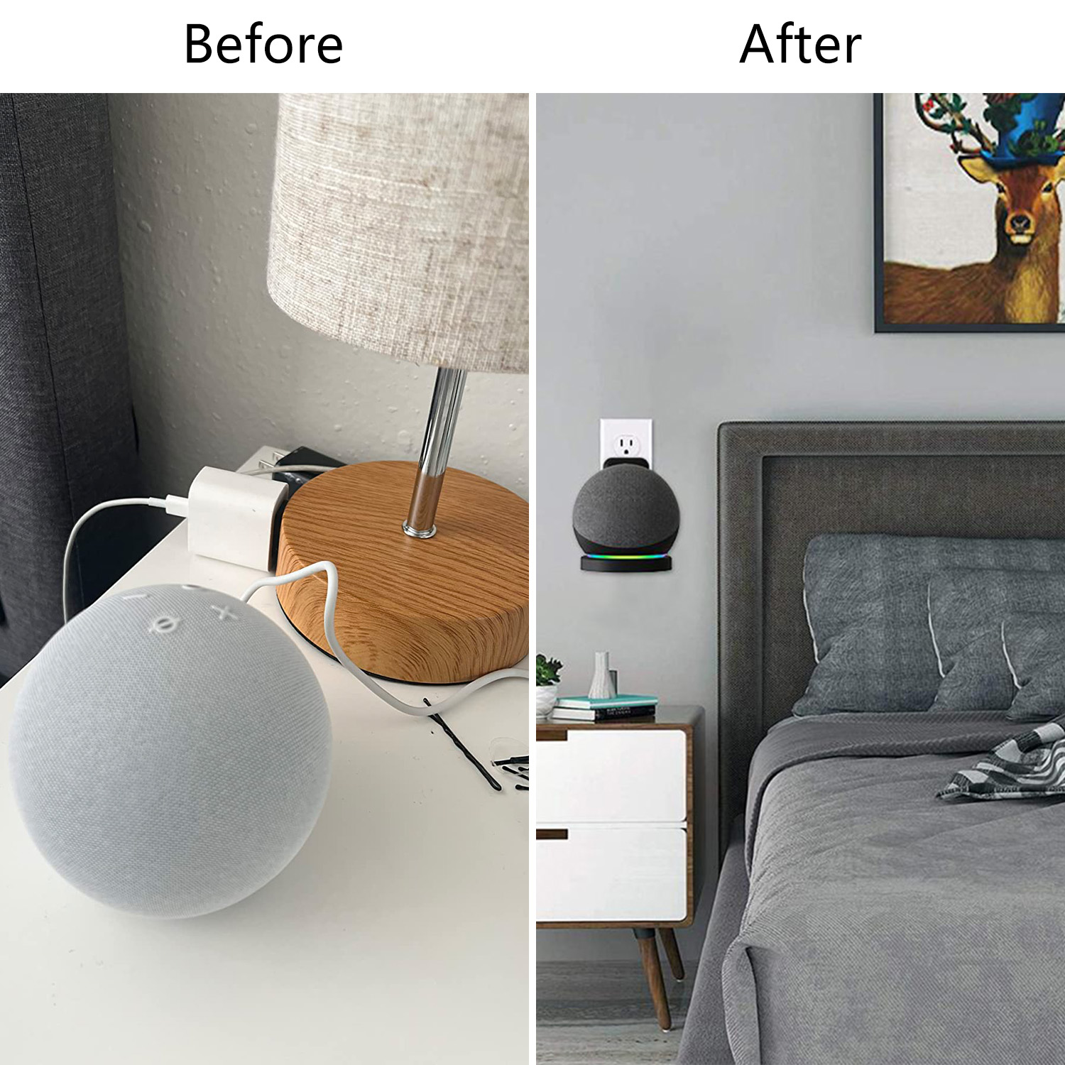 Echo Dot第4世代/第5世代用壁掛けブラケット、ケーブ - Amazon Speaker Echo Pop のレビューと価格